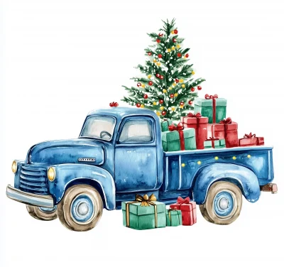 Vintage Christmas Truck