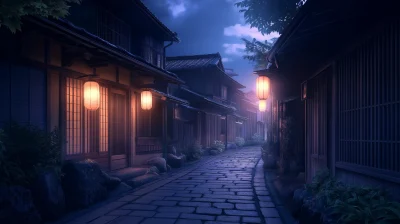 Tranquil Night in Kyoto