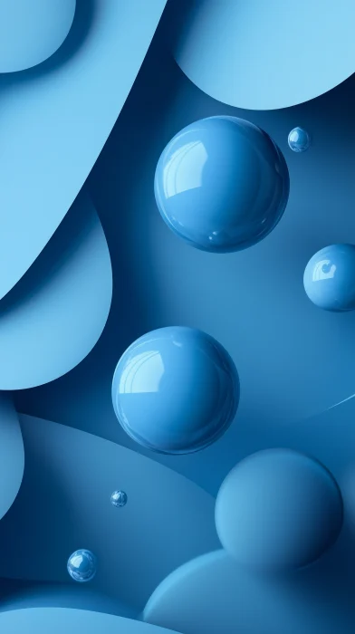 Elegant Blue Balls Pattern