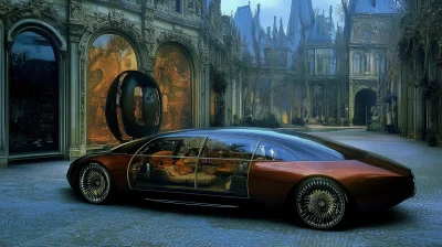 Futuristic Luxury Sedan