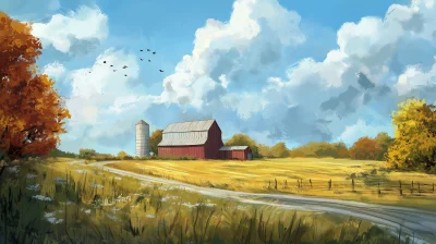 Serene Countryside Landscape