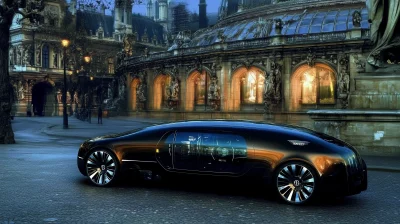 Futuristic Luxury Sedan