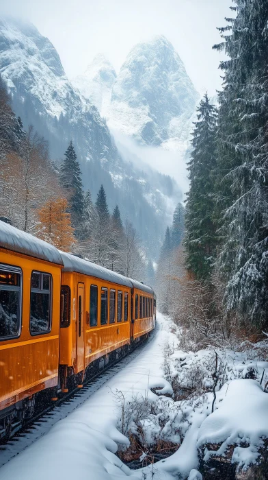 Scenery outside the train window