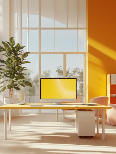 Bright and Airy Office Space