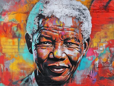 Nelson Mandela Graffiti