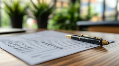 Checklist and Pen on Desk