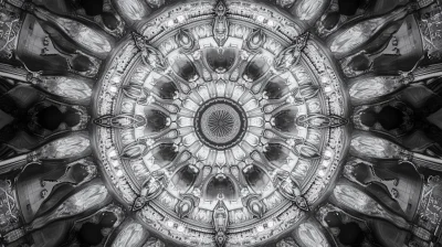 Intricate Monotone Kaleidoscope