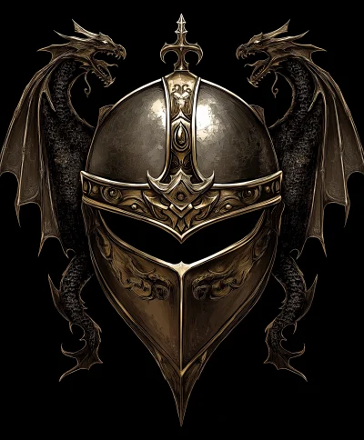 Regal Knight’s Helmet Emblem