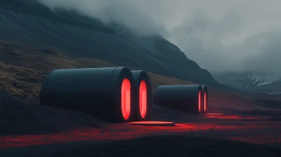 Futuristic Icelandic Landscape