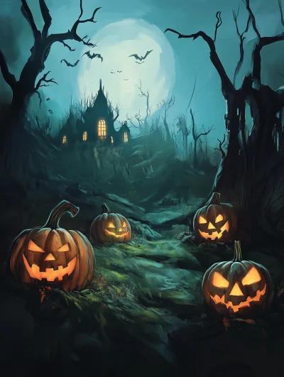 Halloween Art Poster