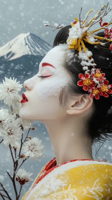 Geisha in the Snow