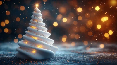 Elegant Porcelain Christmas Tree