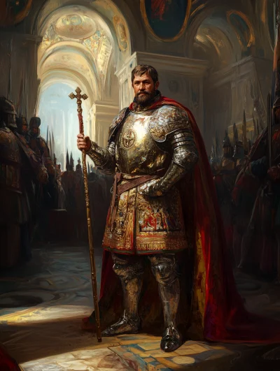 Emperor of Russia in Cathedral