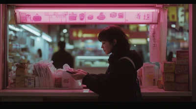 Retro Convenience Store Scene