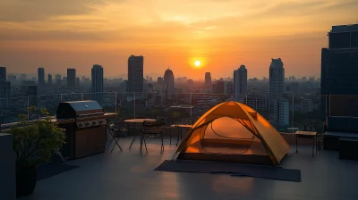 Rooftop Camping Setup