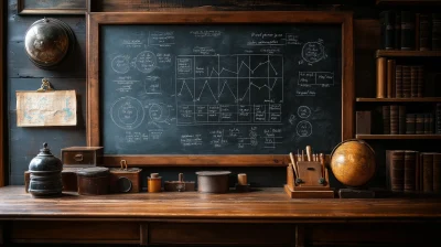 Vintage Blackboard Planning