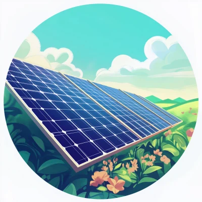 Inspiring Solar Panel Illustration