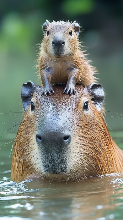 Adorable Capybara Moment