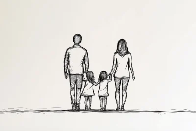 Family Line Art