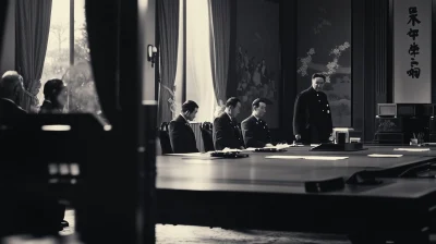 Japanese Emperor at Cabinet Meeting