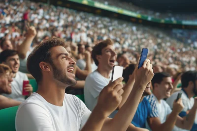 Friends Celebrating a Goal