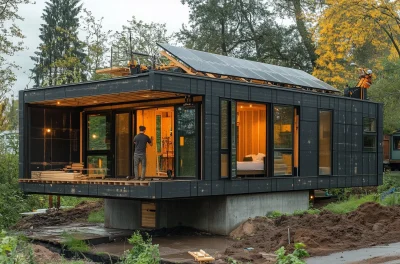 Construction of a Modern Black House