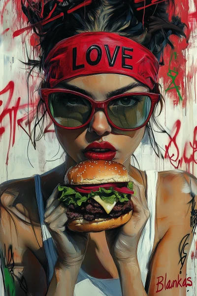 Graffiti Burger Delight