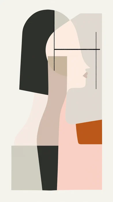 Minimalist Bauhaus Female Form