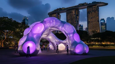 Illuminated Cloud Sculpture