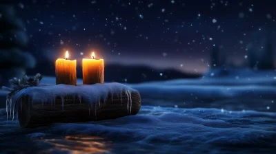 Winter Solstice Candles