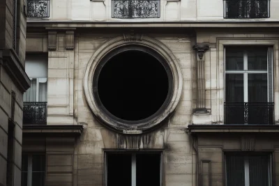 Circular Hole in Parisian Building