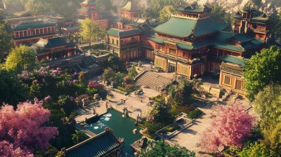 Dreamy Chinese Palace in Desert