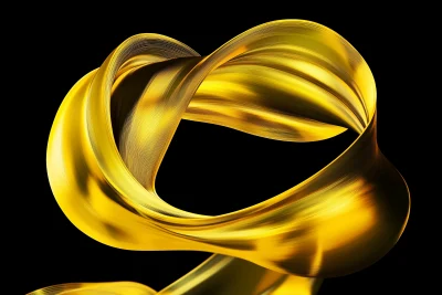 Dynamic Yellow Abstract Render