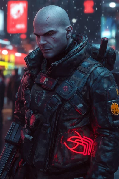 Cyberpunk Gangster Boss