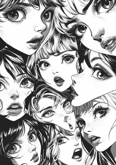 Manga Emotion Collage