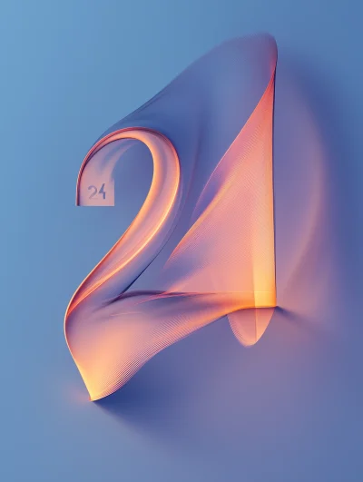 Minimalistic Poster with 24