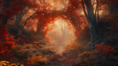 Magical Autumn Forest