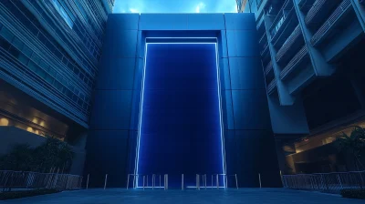 Futuristic Metallic Gate