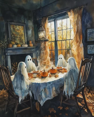 Autumn Dinner with Ghosts