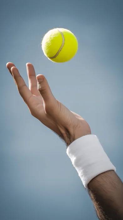 Tennis Ball in Motion