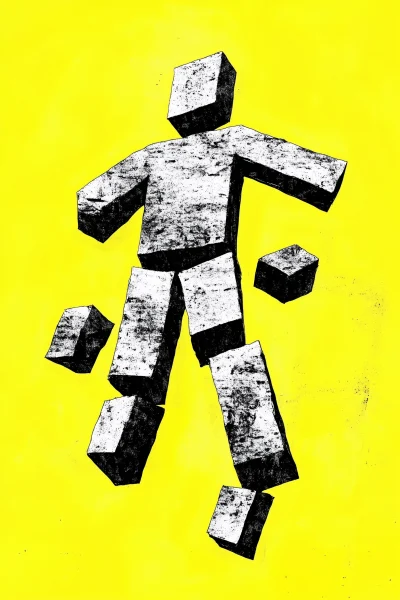 Abstract Cement Man