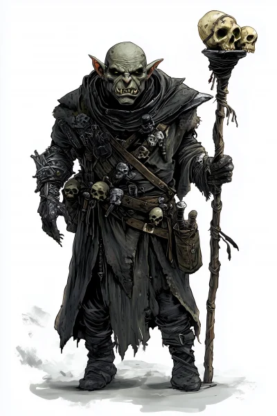 Aggressive Orc Necromancer