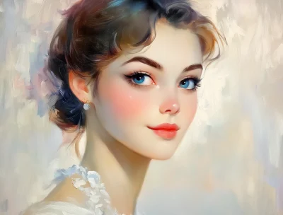 Romantic Coquette Portrait