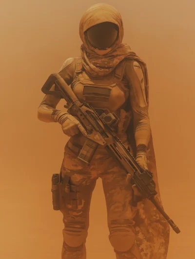 Female Android Soldier