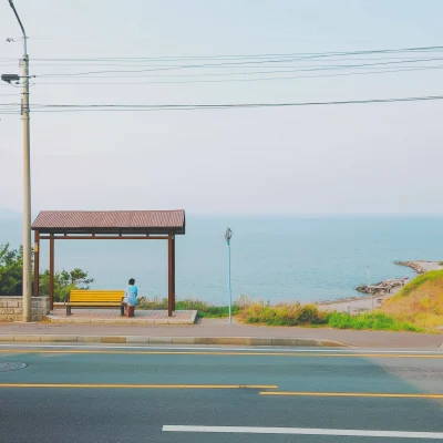 Korean Seaside Road