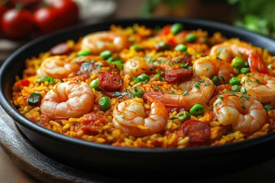 Flavorful Seafood Paella