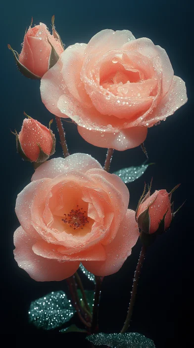 Roses with Sparkles