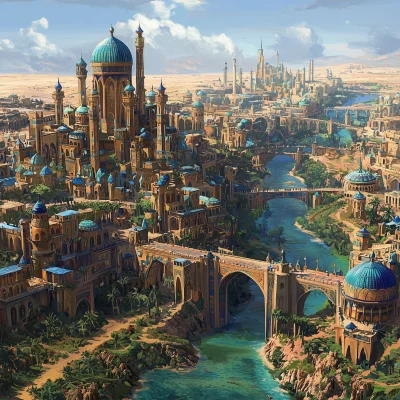 Fantasy City by the River