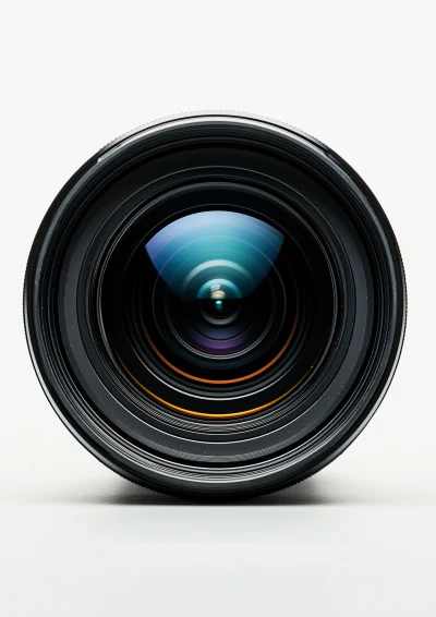 Close Up of Video Camera Lens