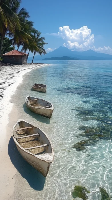 Idyllic Beach Scene